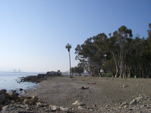 Restos del camping de los Baños del Carmen no hace mucho. Foto: Daniel Esparza